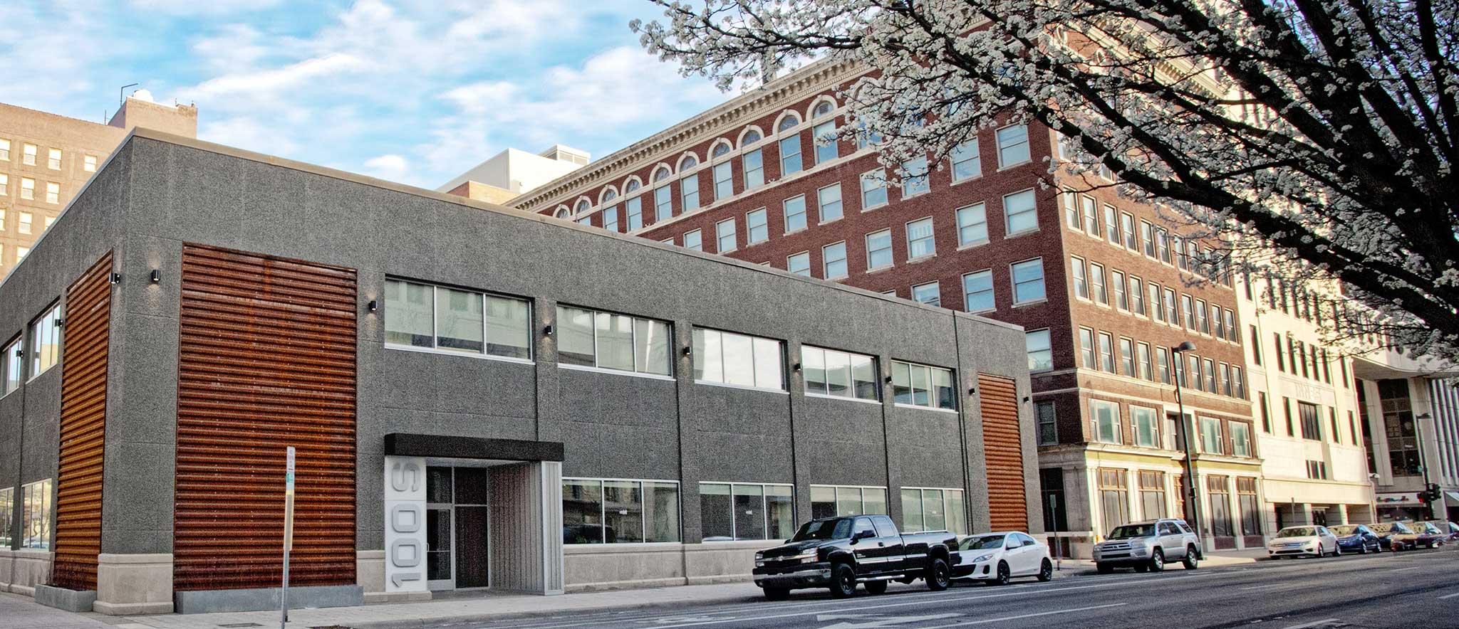 corten building commercial construction project in downtown wichita, ks